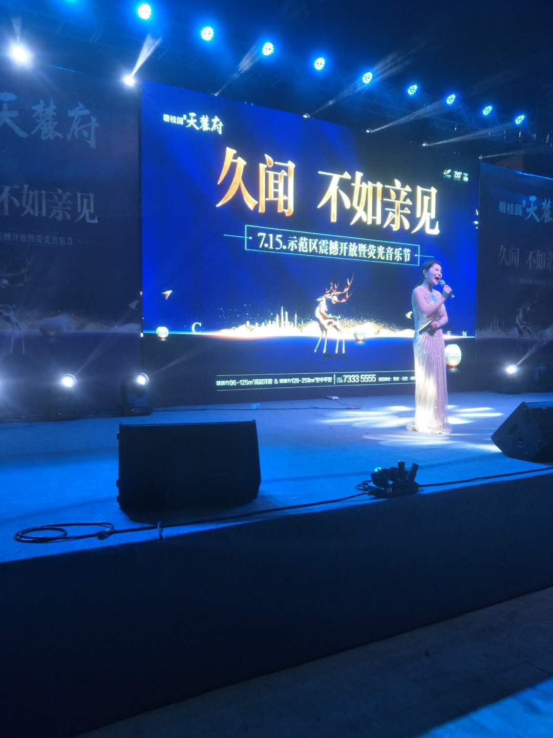 重庆碧桂园荧光音乐节LED租赁1